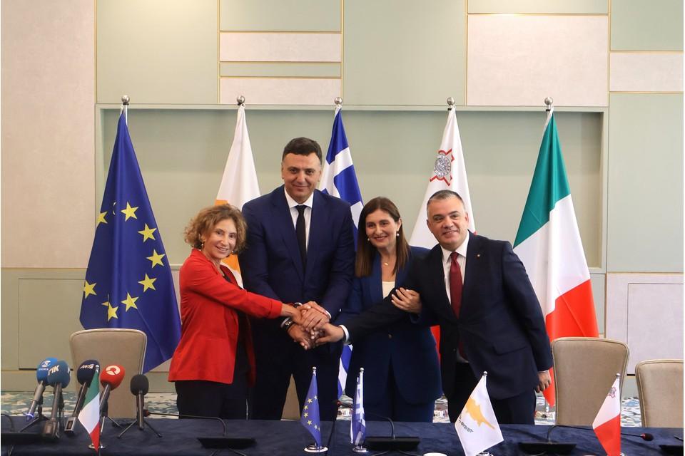 Cyprus Hosts 9th Tripartite Maritime Meeting with Greece, Malta and Italy