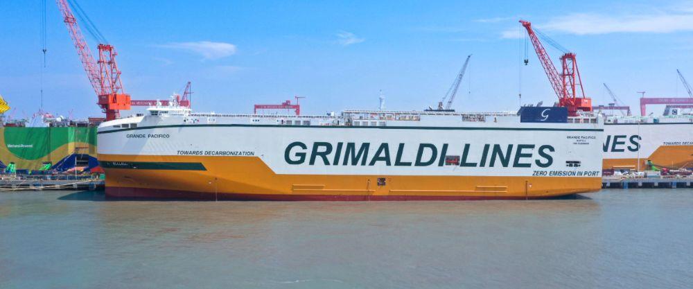Grimaldi Takes Delivery of New Ro-Ro Vessel Grande Pacifico