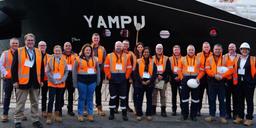 World’s First Battery-Electric Self-Unloading Bulker Begins Operations
