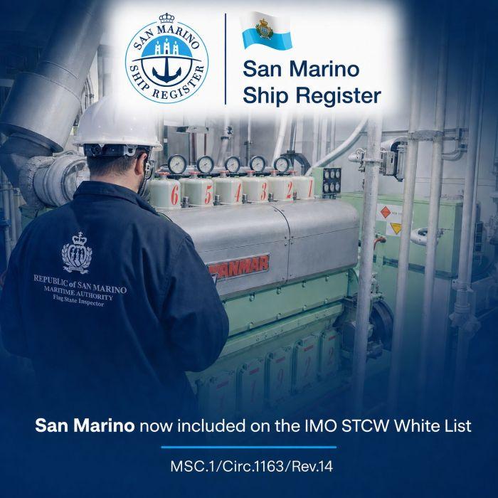 San Marino Joins IMO STCW White List