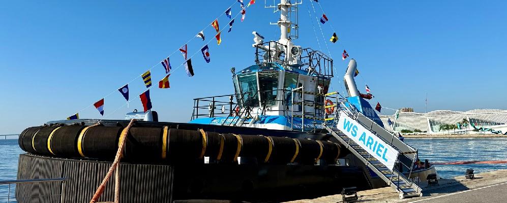 Wilson Sons Baptises New High-Powered Tugboat WS Ariel