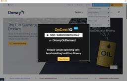 Drewry Unveils OpCost IQ, a New Platform for Smarter Vessel Cost Benchmarking
