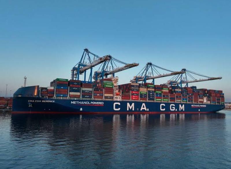 Malta Freeport welcomes largest methanol dual-fuel container vessel 'CMA CGM Berenice'